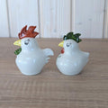 Vintage Salt & Pepper Shakes- "Pit and Put" - Chicken and Rooster - Wagner and Apel - Germany - 1950