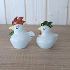 Vintage Salt & Pepper Shakes- "Pit and Put" - Chicken and Rooster - Wagner and Apel - Germany - 1950