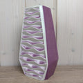 Rare Purple Relief Vase, Porcelain Plankenhammer Flos Bavaria, Mid Century