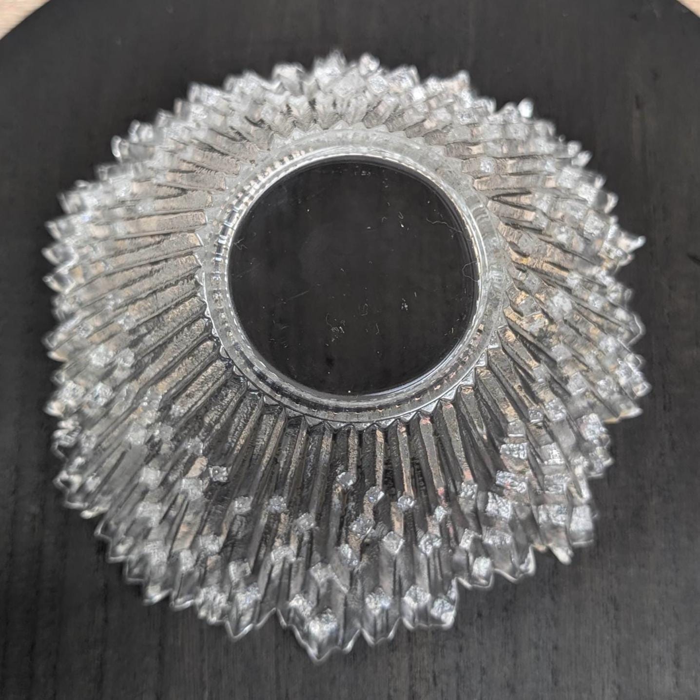 Vintage Humppila Revontulet Glass Bowl, Northern Lights, Tauno Wirkkala, Finland, 1970s