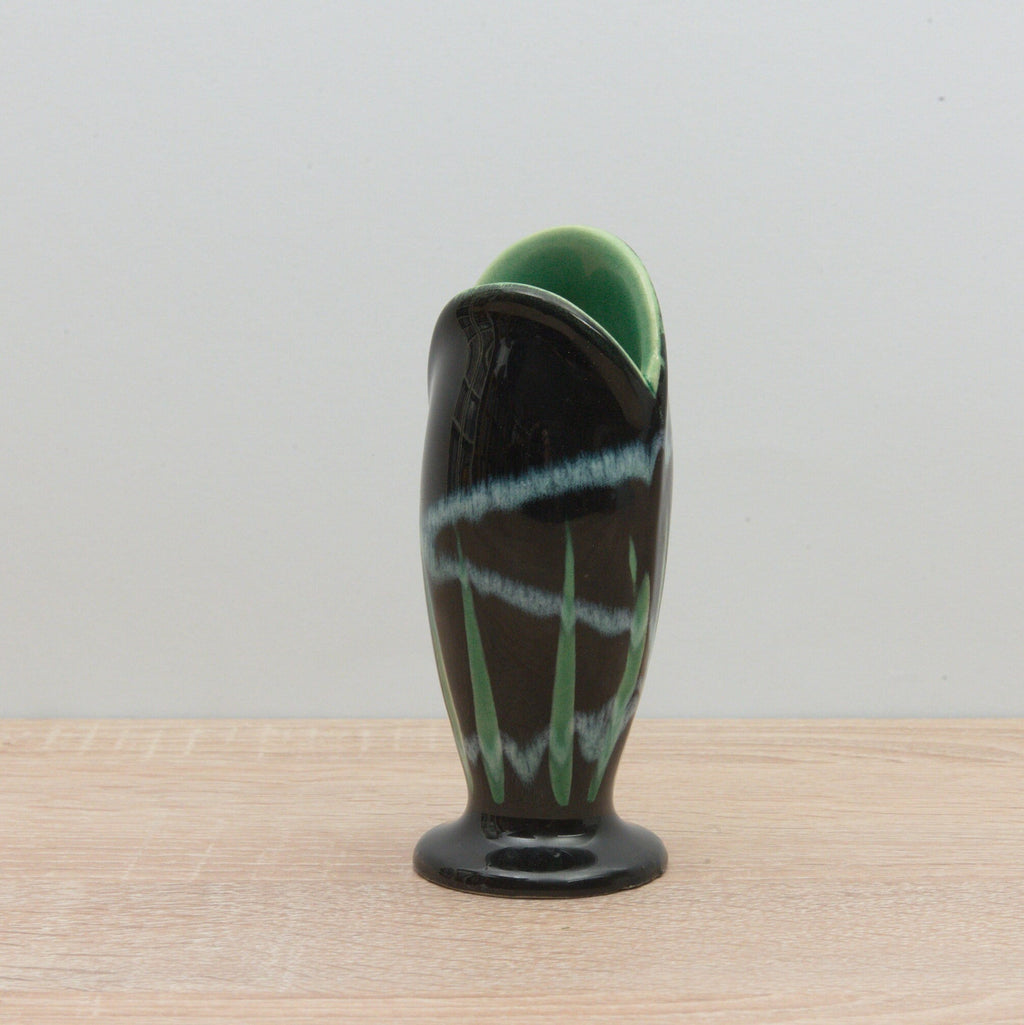 Rare - Scheurich Vase - 234-13 - Black/Green/Blue