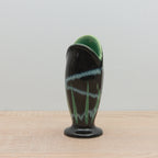 Rare - Scheurich Vase - 234-13 - Black/Green/Blue