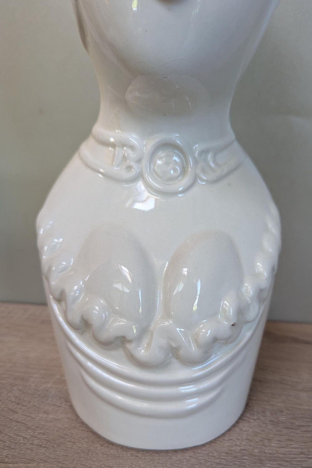 White Woman Bust Vase Planter Italian 1970s