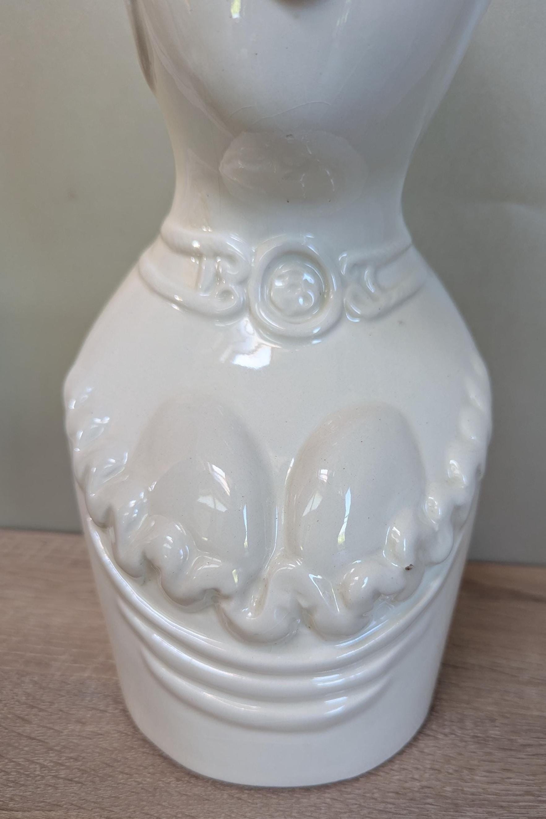 White Woman Bust Vase Planter Italian 1970s