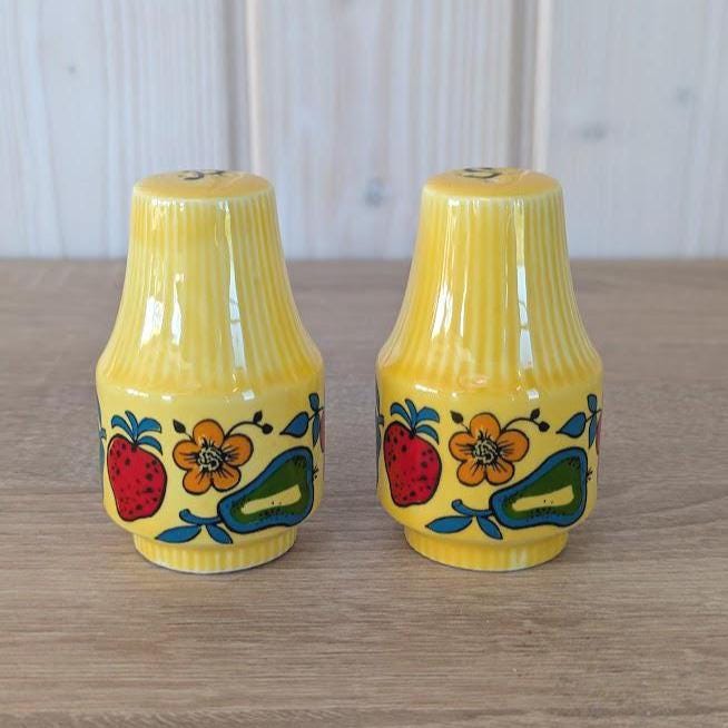 Mid Century Salt and Pepper Shakers - West Germany - W. Geubel - 1960 - Vintage