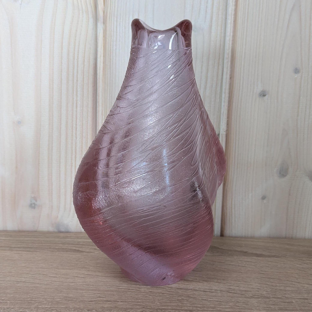 Alexandrit Glass Vase, Lavender Czech Bohemian Mid-Century Modern, 1960s Miroslav Klinger Design