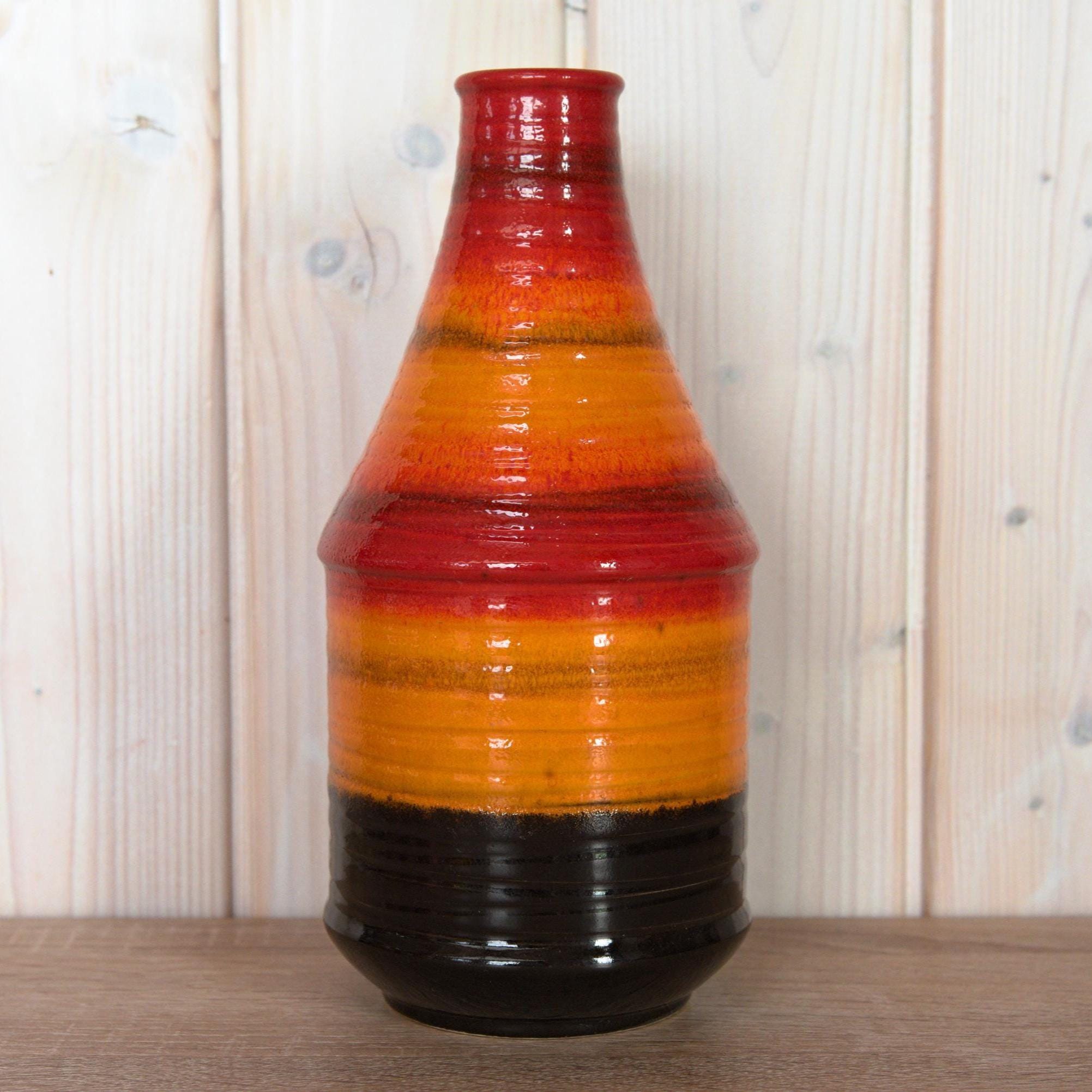 Vintage Dümler & Breiden Vase, West German Fat Lava Pottery, 1970s Retro Decor