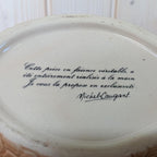 Vintage Michel Cougant Pheasant Dish, French Faience Lidded Bird Box
