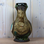 Dümler & Breiden Vase, Model 1006/20, West German Pottery, Green Brown Fat Lava, Vintage 1970s