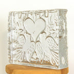 Walther Glas Love Duo Candle Holder, Vintage 1970s German Crystal, Romantic Dove Design