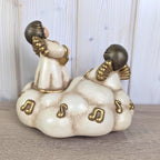 Vintage Thun Carillon Angeli, Angel Music Box, Italian Ceramic, Singing Angels on Cloud, 1980's