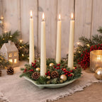 Jasba Germany Advent Candle Holder, Celadon Mint Green Ceramic, Model 1924/25, Pre-1949, Rare Early Version, Advent Wreath Bowl