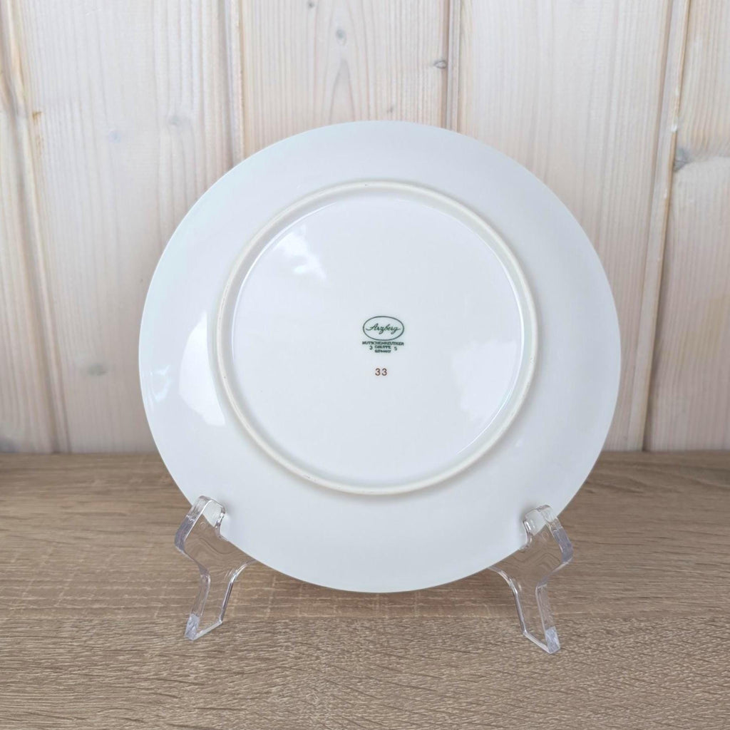 Arzberg Sizilia 3000 Breakfast Plate Set of 6, Hans Theo Baumann, Orange Red, 1970s German Porcelain