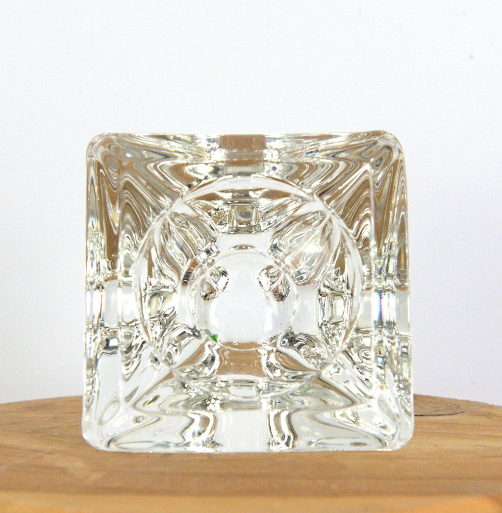 Vintage Maastricht Crystal Candlestick/Tealight Holder - 1960s Netherlands