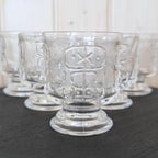 Spiegelau Happy-Time Allrounder Glasses Set of 6, Brutalist Relief Crystal in the style of Finnish designer Nanny Still, Germany 1970s