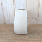 West German Pottery Vase Lava Glaze Cream Blue Green, 652/15, 1960s