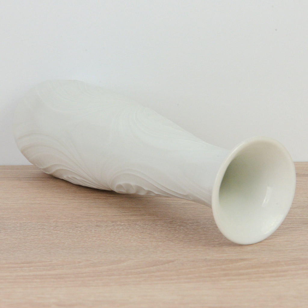 KPM - White Bisquit Vase -  Bavaria