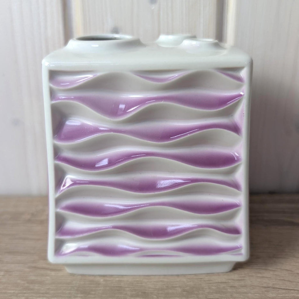 Rare Multi Opening Vase, Porcelain Plankenhammer Flos Bavaria, Mid Century