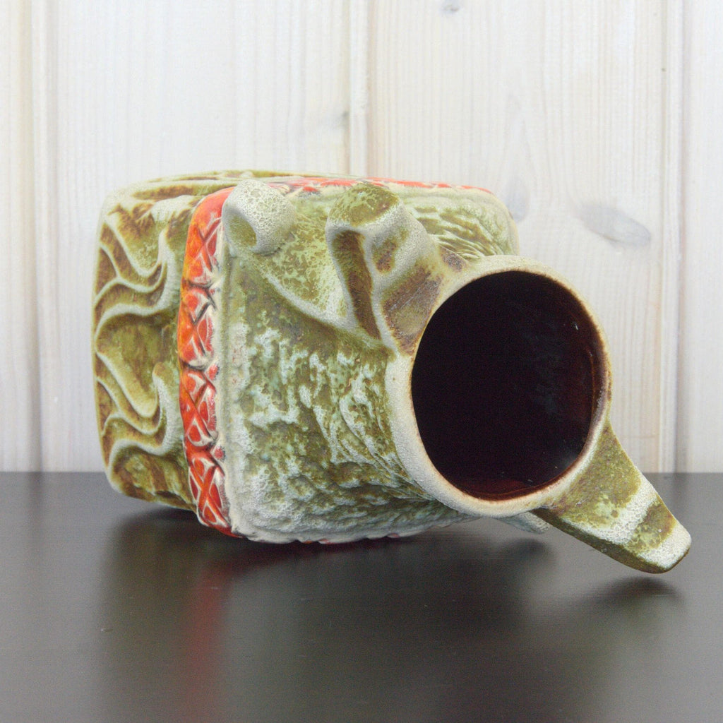 1960s Bay Fat Lava Vase Viking 79 17 West Germany Vintage Ceramic