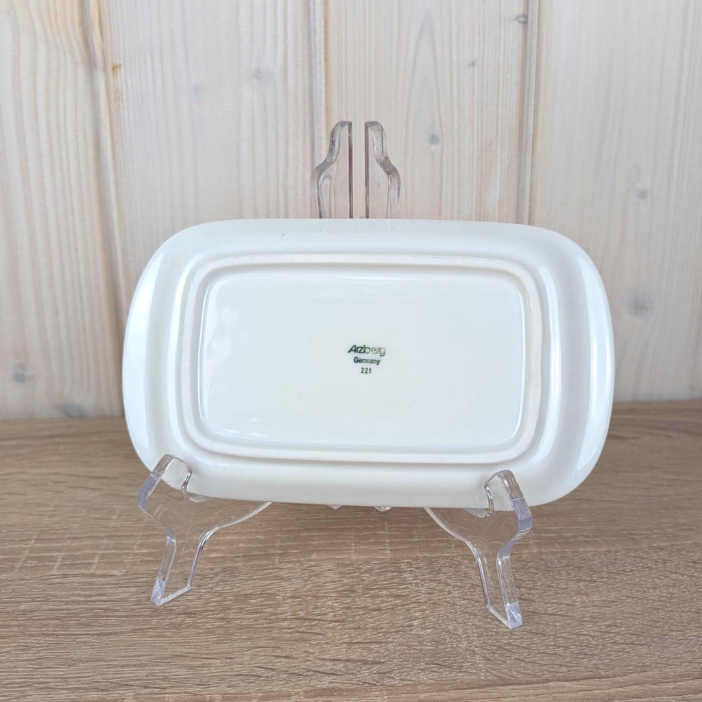 Arzberg Sizilia 3000 Serving Platter Set, Hans Theo Baumann, Orange Red, 1970s German Porcelain, Free Small Dish