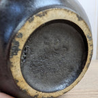 Ruscha 304 Fat Lava Jug, West German Pottery, Beige Brown Black Drip Glaze, 1960s Vintage Ceramics