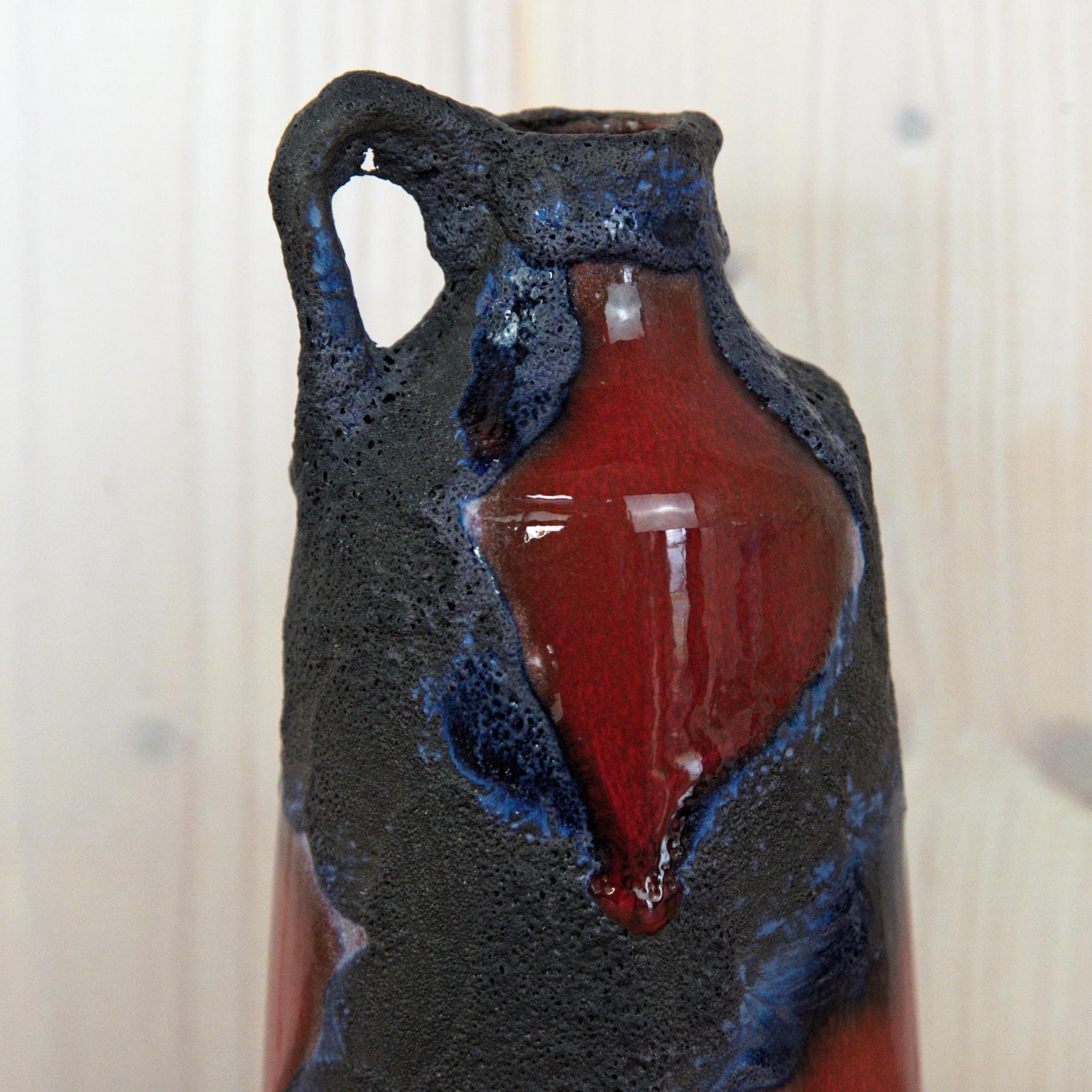 Marei West Germany Vase 106-16 Fat Lava Ceramic Mid Century Modern Vintage Decor