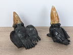 Handmade Ceramic Bird Figurines: Unique Birdie Set