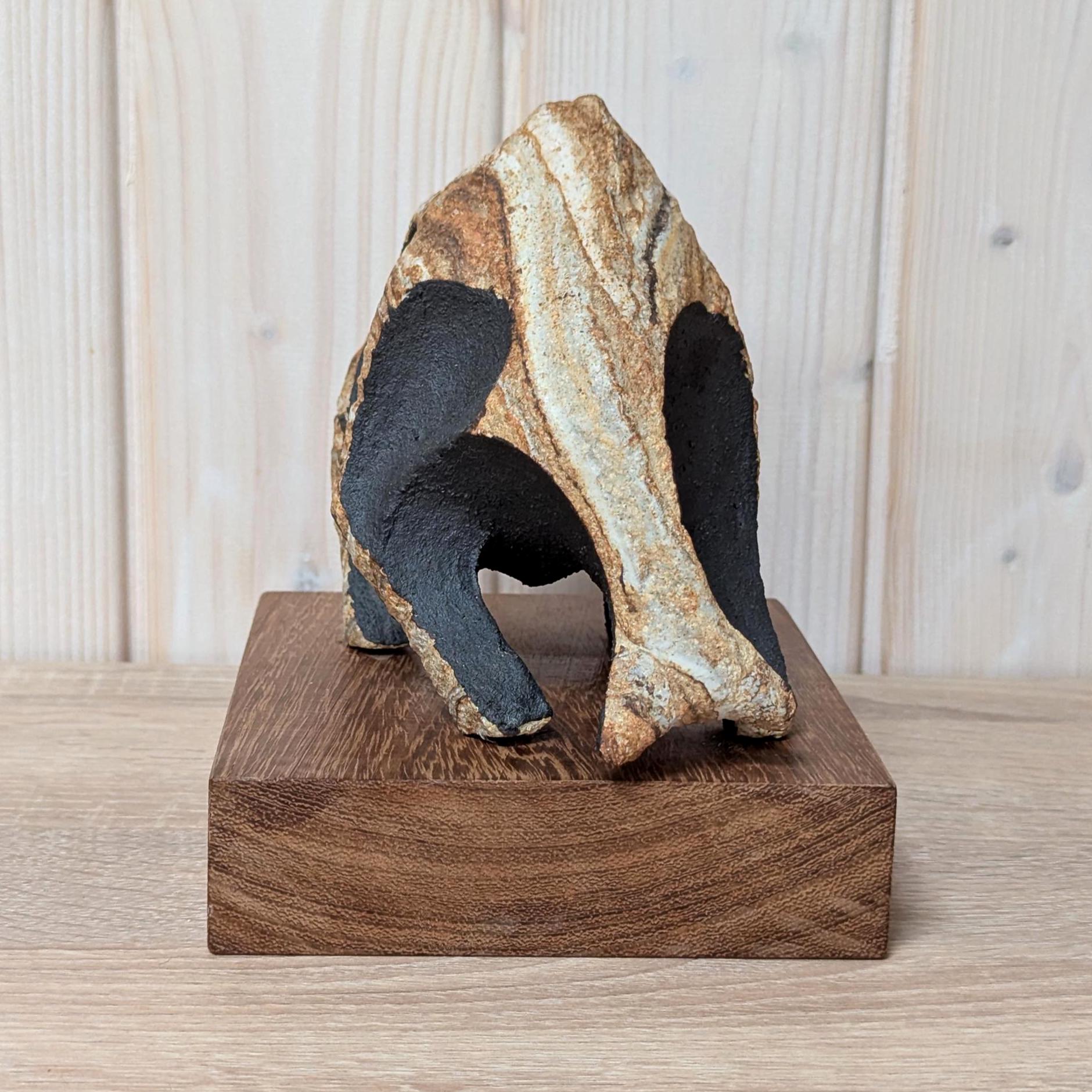 Handmade Ceramic Bull  Sculpture, Juan Ramon Gimeno, Spanish Studio Art, Vintage