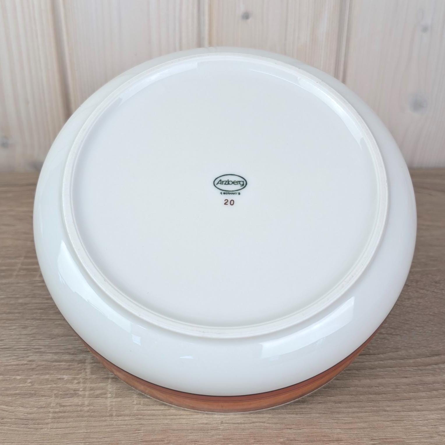 Arzberg Sizilia 3000 Serving Bowl, Hans Theo Baumann, Orange Red, 1970s German Porcelain, Choose Your Size