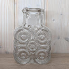 Walther Glas “On the Rocks” Vase, Heiner Düsterhaus Design, 1970s German Textured Art Glass, Mid-Century Collectible