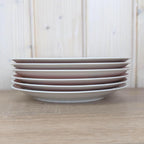 Arzberg Sizilia 3000 Breakfast Plate Set of 6, Hans Theo Baumann, Orange Red, 1970s German Porcelain