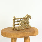 Brass - Equestrian - Napkin holder -  Letter holder - Vintage