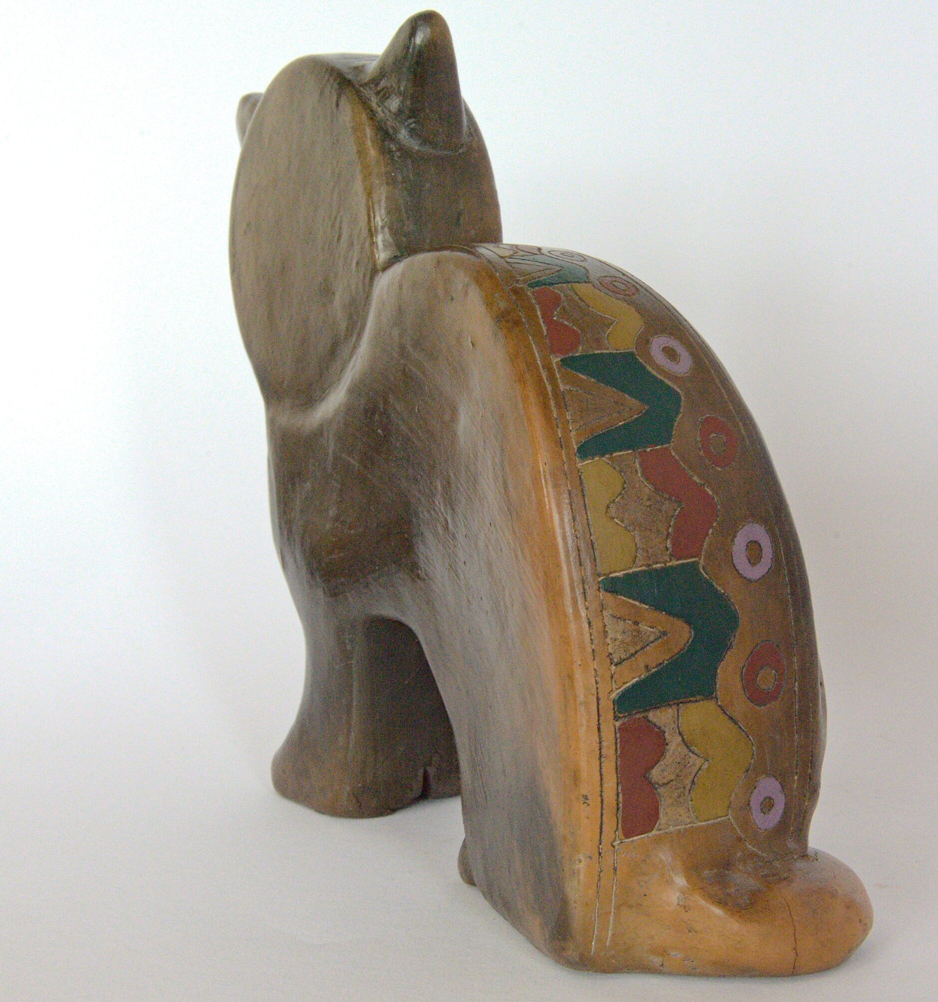 Barro Negro Ceramic Cat- Mexico - Vintage
