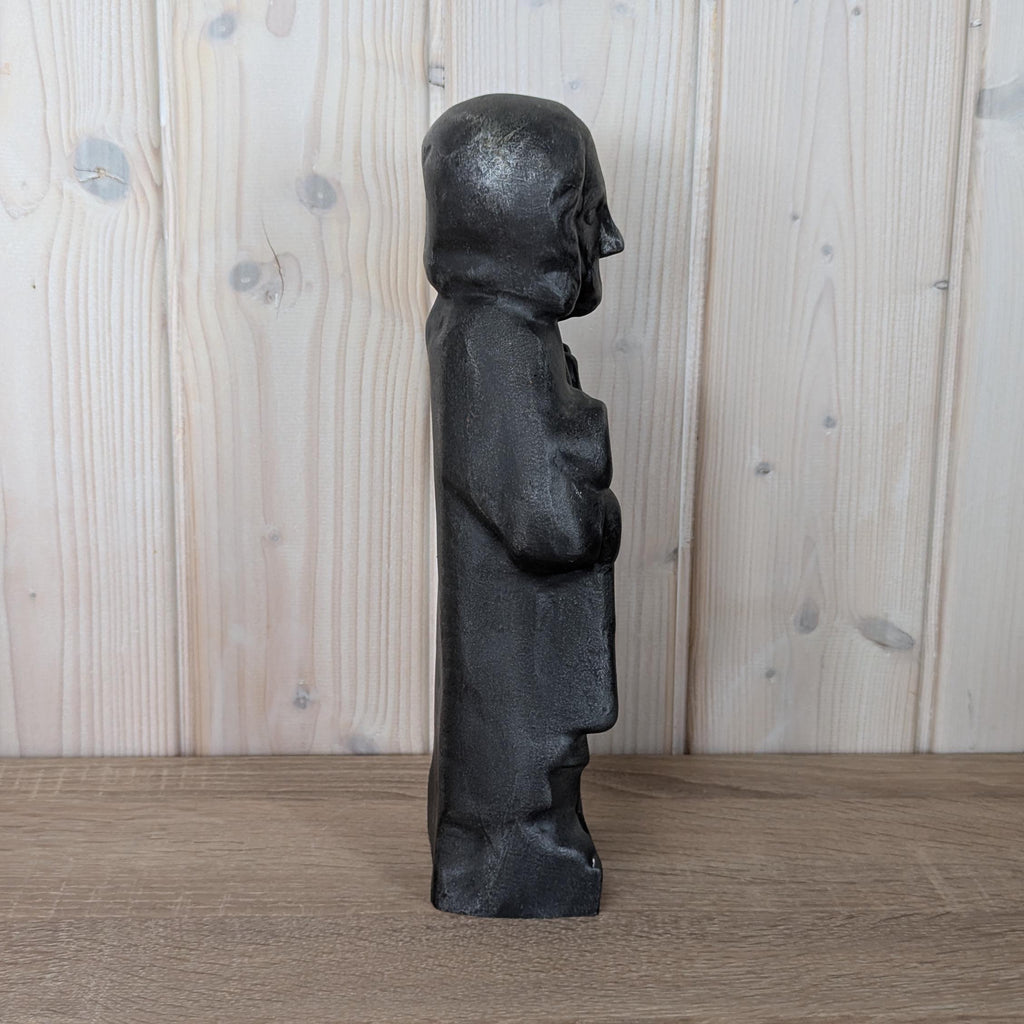 1920s St Peter With Key Statue Heavy Iron Vintage Religious Antique
