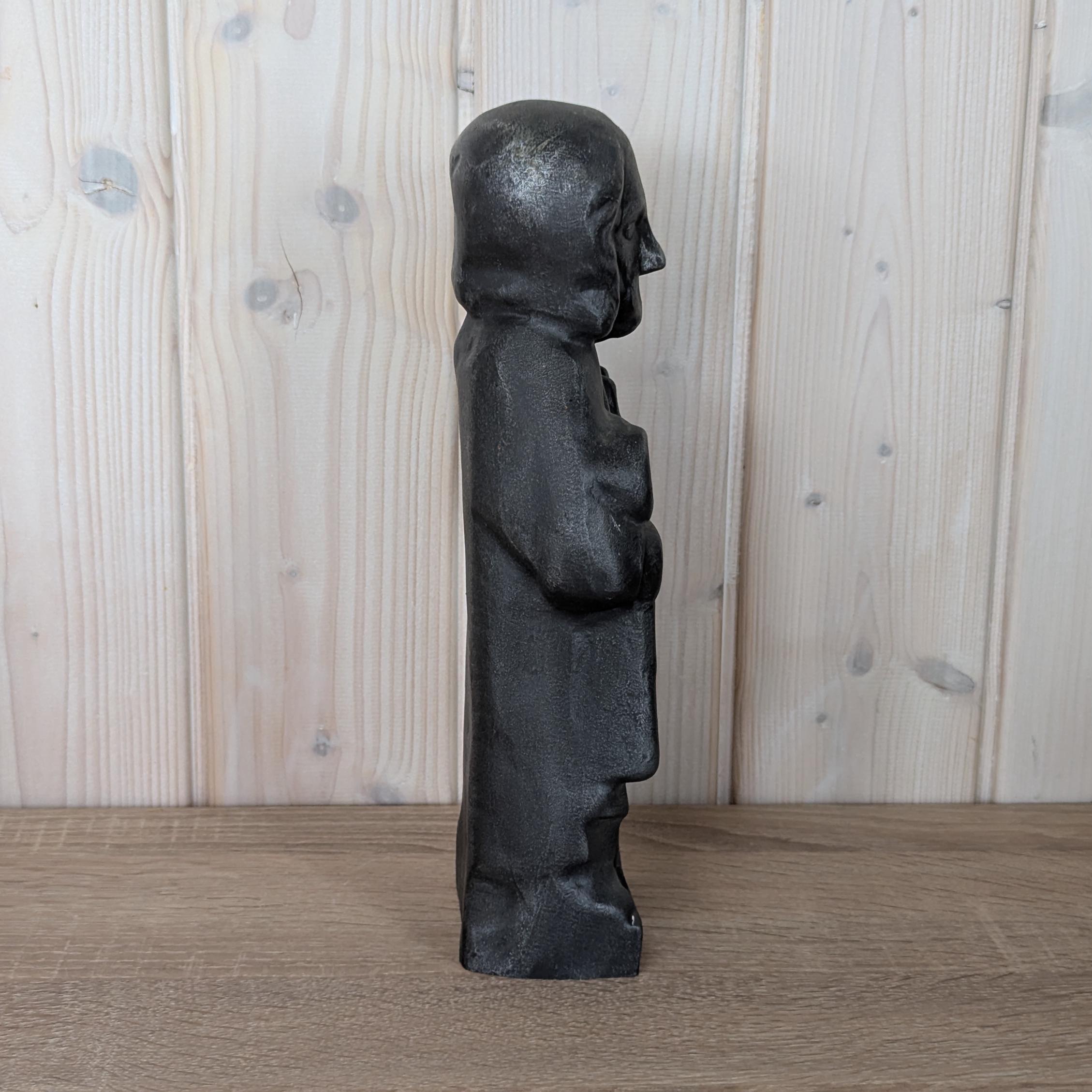 1920s St Peter With Key Statue Heavy Iron Vintage Religious Antique
