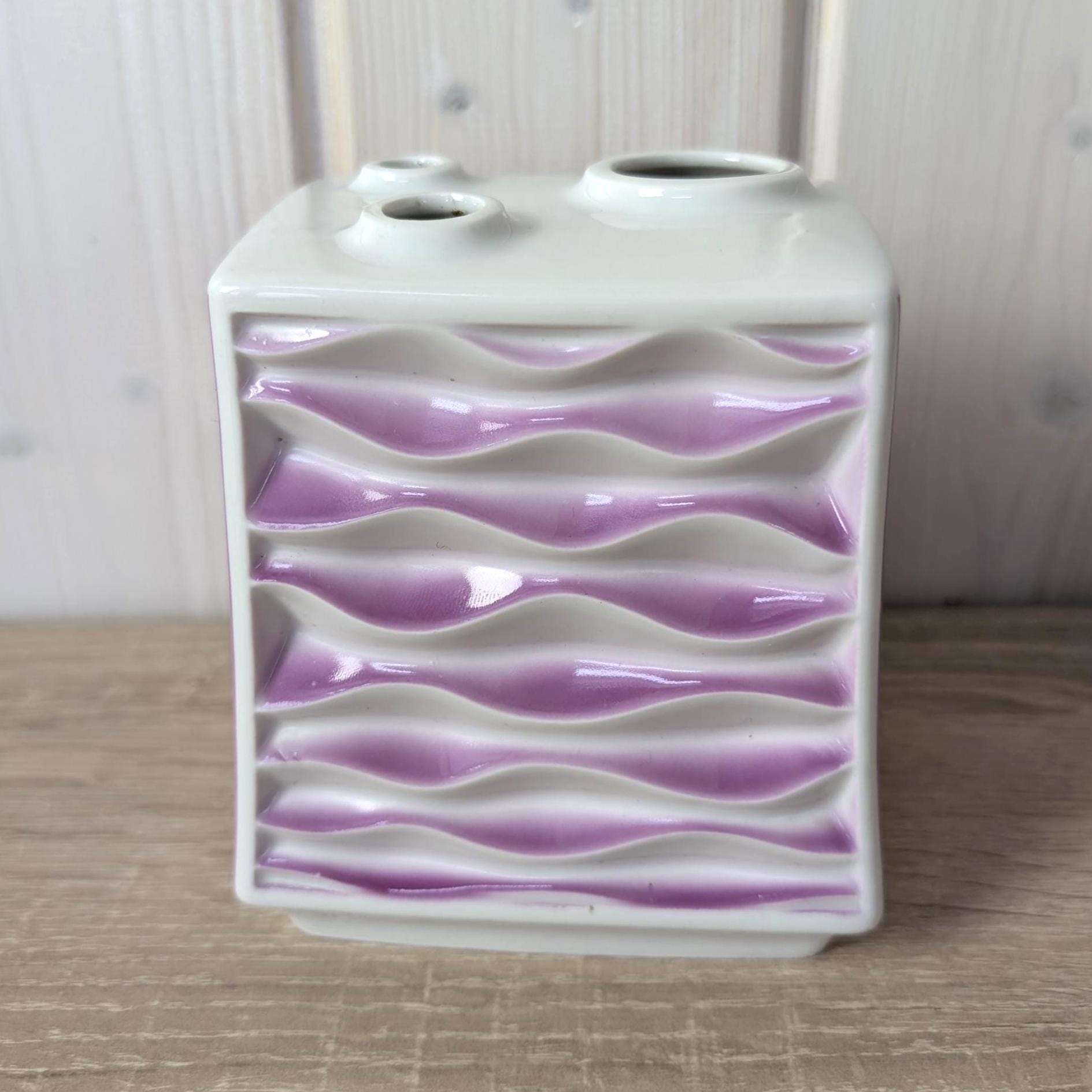 Rare Multi Opening Vase, Porcelain Plankenhammer Flos Bavaria, Mid Century
