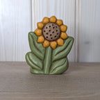 Thun Sunflower Figurine Vintage Italian Mid Century Ceramic