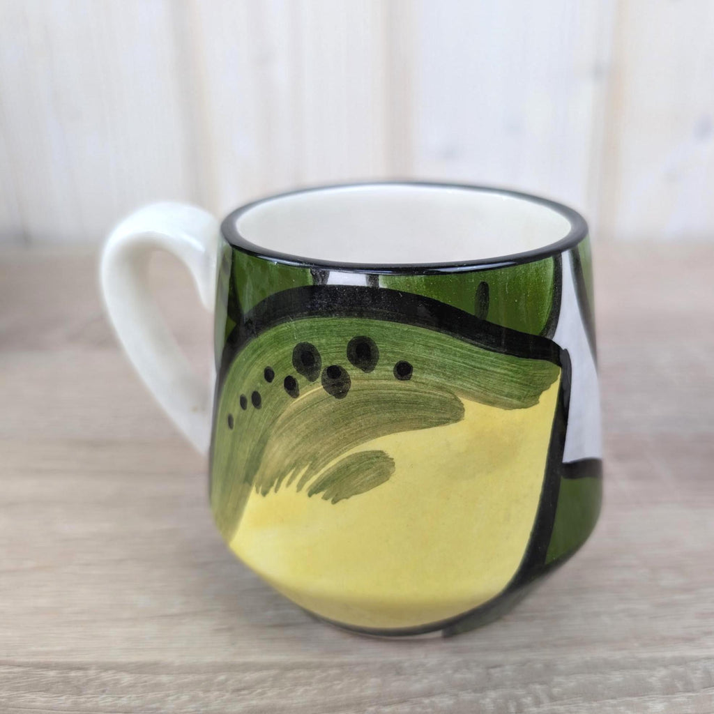 Schramberg Monaco Fruit Mugs Set of 6, Vintage German Ceramic Coffee Cups, 1970s