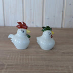 Vintage Salt & Pepper Shakes- "Pit and Put" - Chicken and Rooster - Wagner and Apel - Germany - 1950