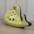 Rare Ceramic Fish Roaster, Novelty Fish Baker, Southern European Pottery, Mid Century Kitchen Decor, 1960s 1970s