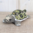 Artesania Rinconada Turtle Figurines, Ceramic Uruguay Set, Hand Painted, Vintage 1970s