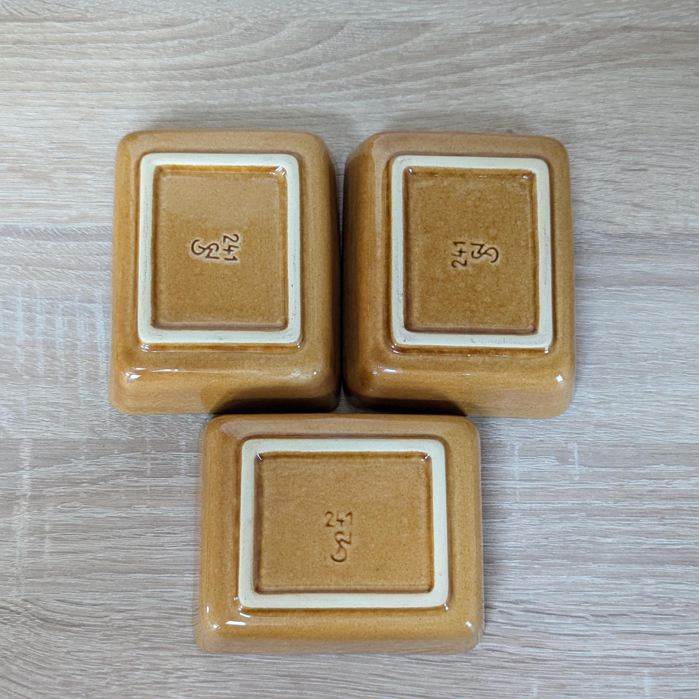 Schädler Ceramic Snack Bowls Set, Mid Century German Pottery