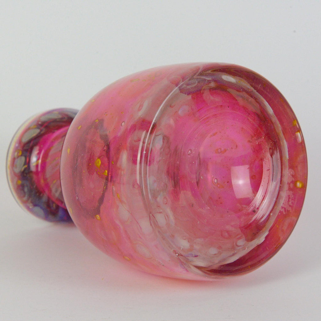 Pfauenauge highlight, Erich Eisch art glass vase, Germany, 1970s vintage