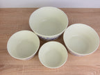 Ditmar Urbach Blue Onion Nesting Bowls Set of 4 Czechoslovakia Mid Century Ceramic