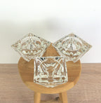 Vintage Maastricht Crystal Candlestick/Tealight Holder - 1960s Netherlands