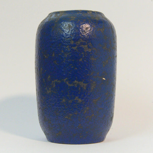 1960s Scheurich 238-18 Blue Vase West Germany Vintage Ceramic