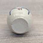 Vintage Studio Pottery Bud Vase, Hand Painted Ceramic Mini Vase, European, Mid Century