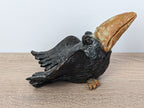 Handmade Ceramic Bird Figurines: Unique Birdie Set