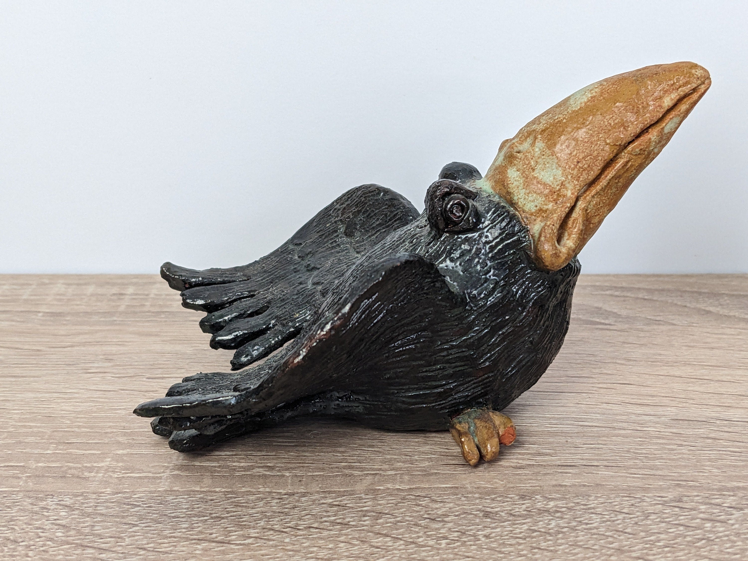 Handmade Ceramic Bird Figurines: Unique Birdie Set