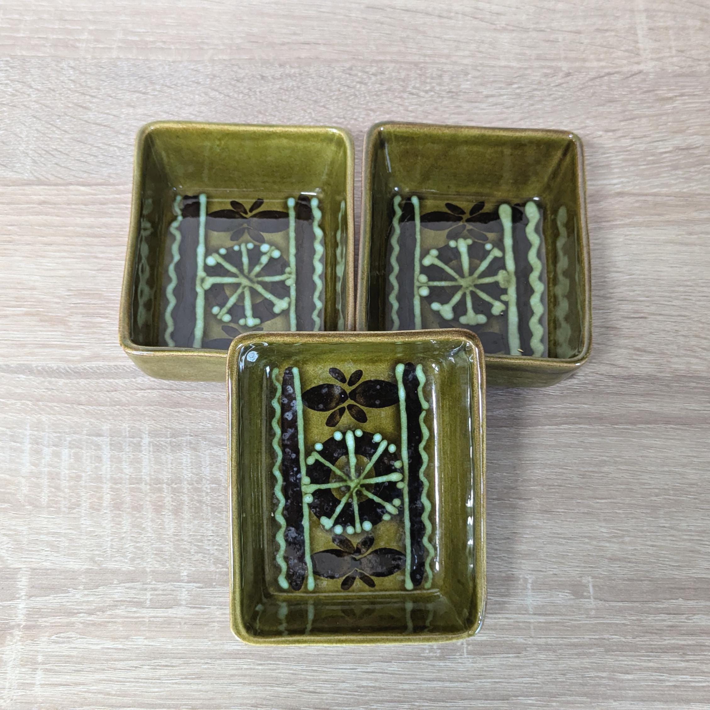 Schädler Ceramic Snack Bowls Set, Mid Century German Pottery